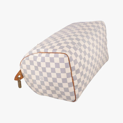 Louis Vuitton Speedy 30 Azur Damier Canvas Handbag — view 7