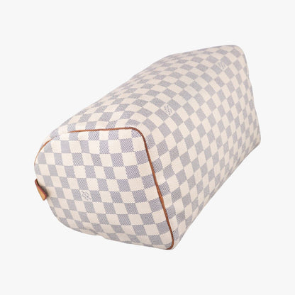 Louis Vuitton Speedy 30 Azur Damier Canvas Handbag — view 5
