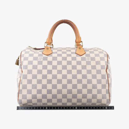 Louis Vuitton Speedy 30 Azur Damier Canvas Handbag — view 2