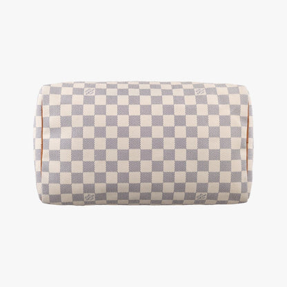 Louis Vuitton Speedy 30 Azur Damier Canvas Handbag — view 3