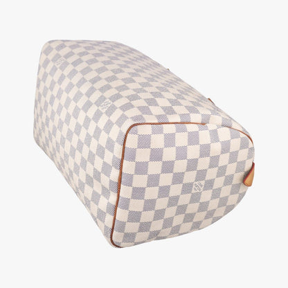 Louis Vuitton Speedy 30 Azur Damier Canvas Handbag — view 6