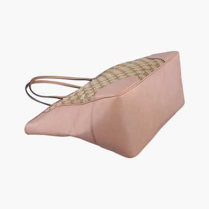 Gucci Bree Beige Pink Canvas Leather — view 7