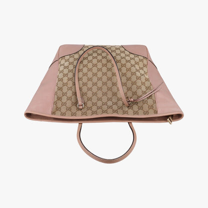 Gucci Bree Beige Pink Canvas Leather — view 8