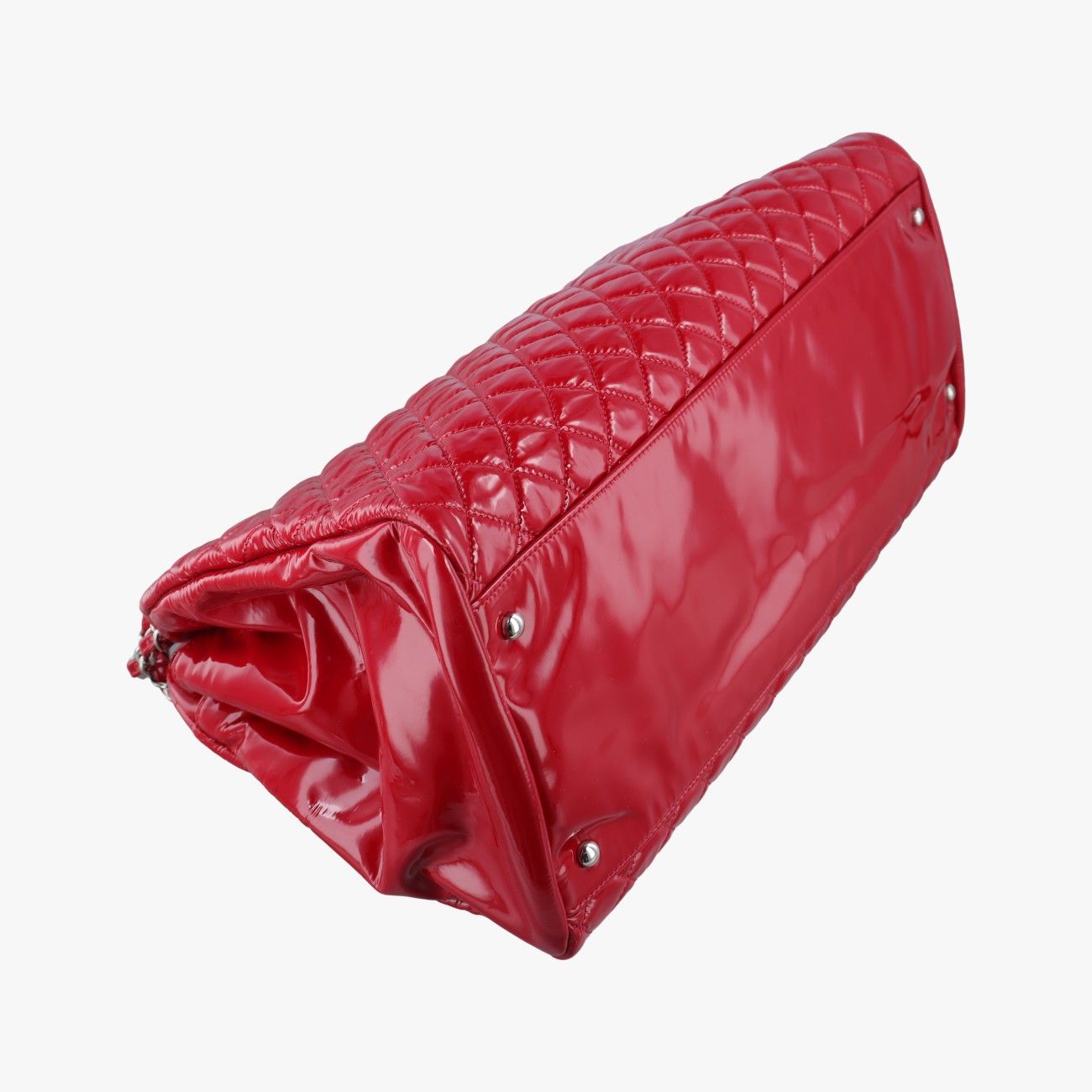 Chanel Mademoiselle Bowling Red Patent — view 7