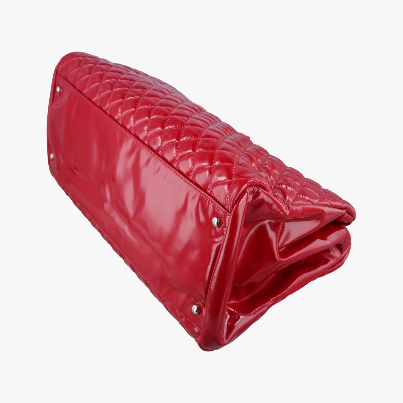 Chanel Mademoiselle Bowling Red Patent — view 6