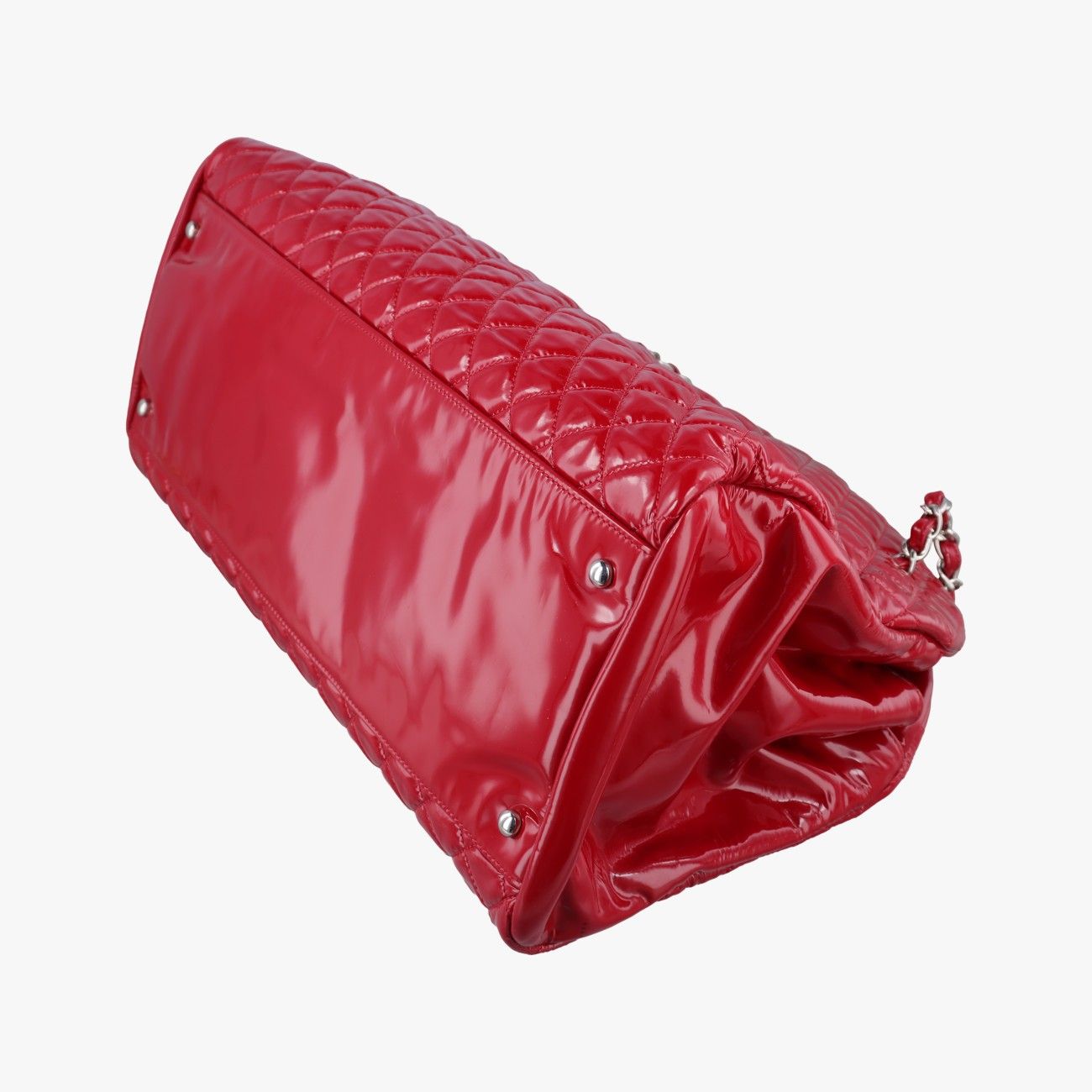 Chanel Mademoiselle Bowling Red Patent — view 4