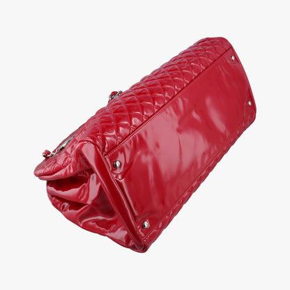 Chanel Mademoiselle Bowling Red Patent — view 5