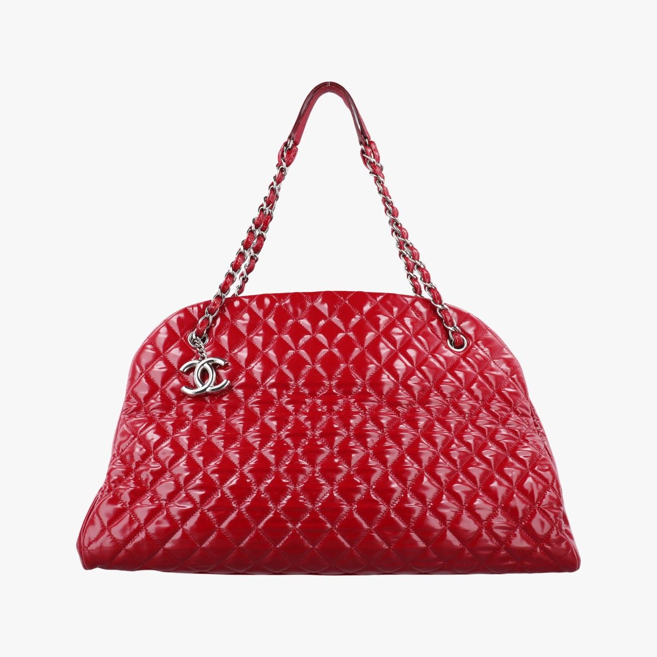 Chanel Mademoiselle Bowling Red Patent