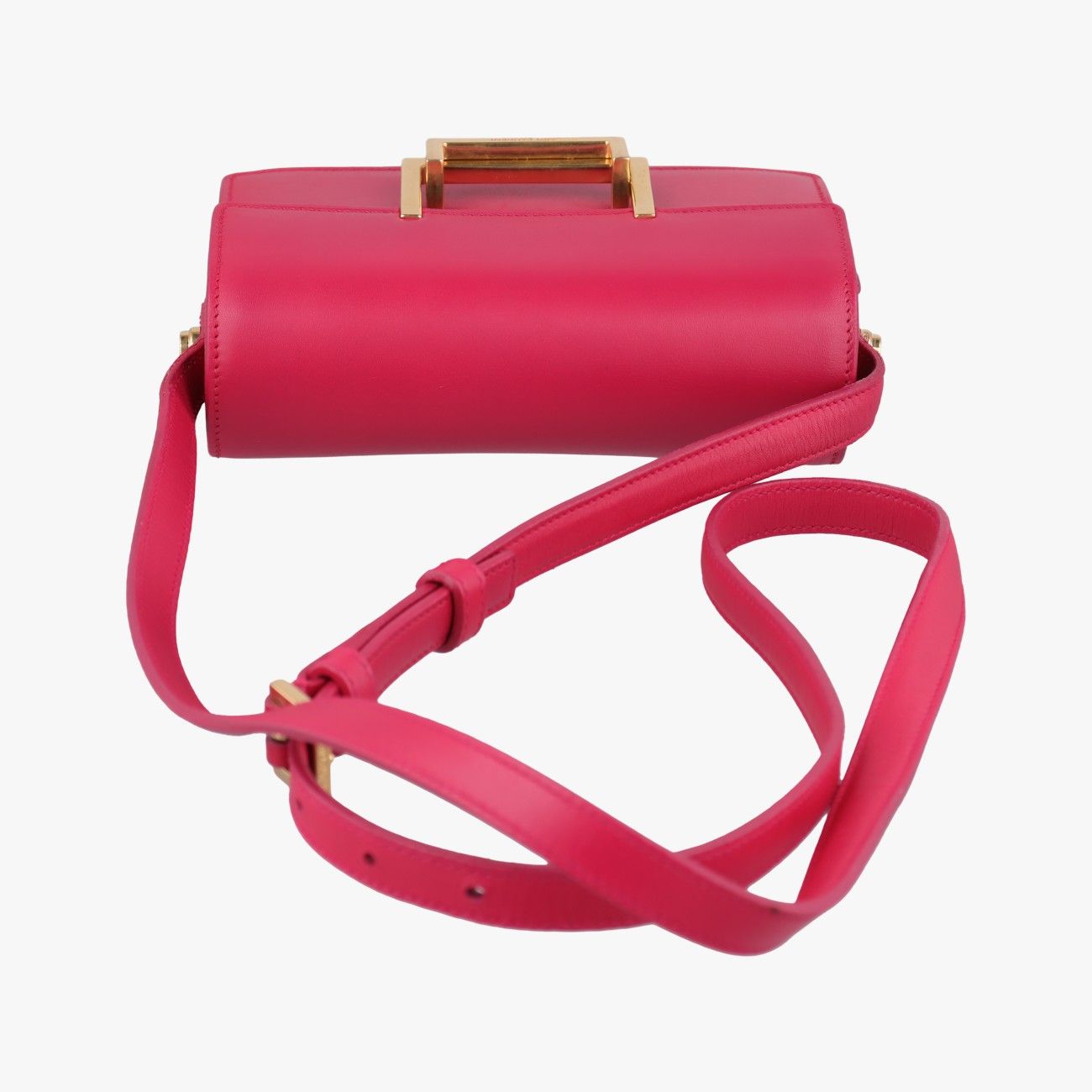 Saint Laurent Classic Loulou Rose Red Leather Shoulder Bag — view 8