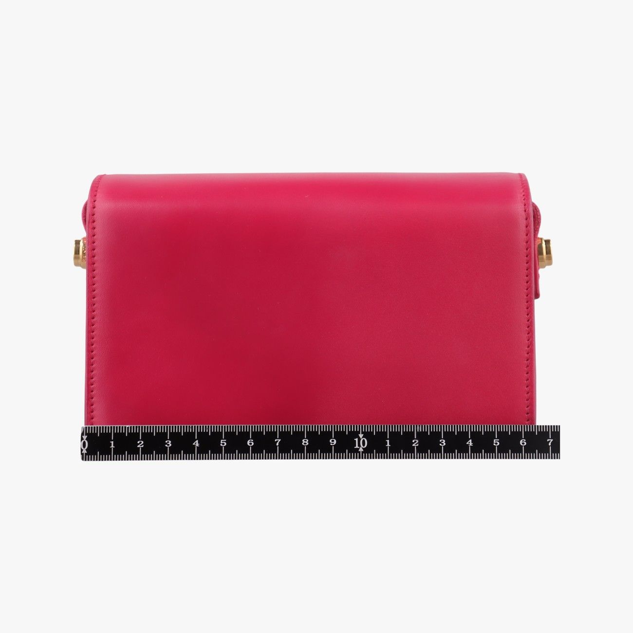 Saint Laurent Classic Loulou Rose Red Leather Shoulder Bag — view 2