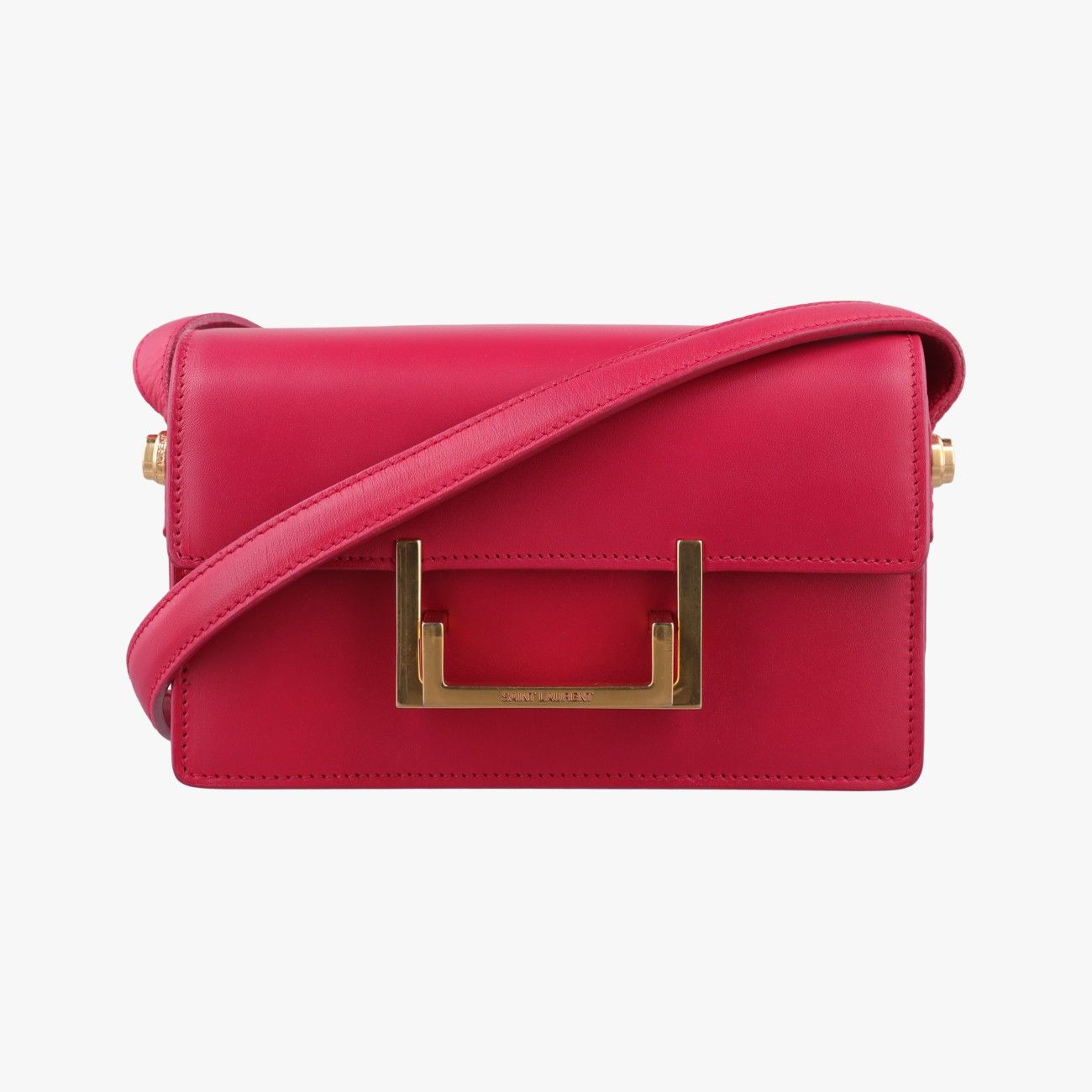 Saint Laurent Classic Loulou Rose Red Leather Shoulder Bag