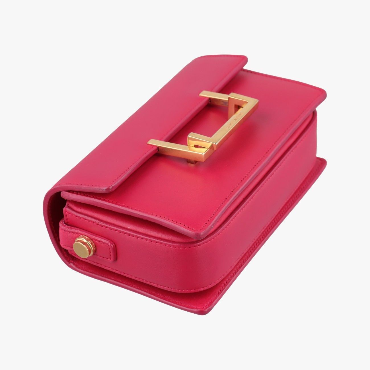 Saint Laurent Classic Loulou Rose Red Leather Shoulder Bag — view 5