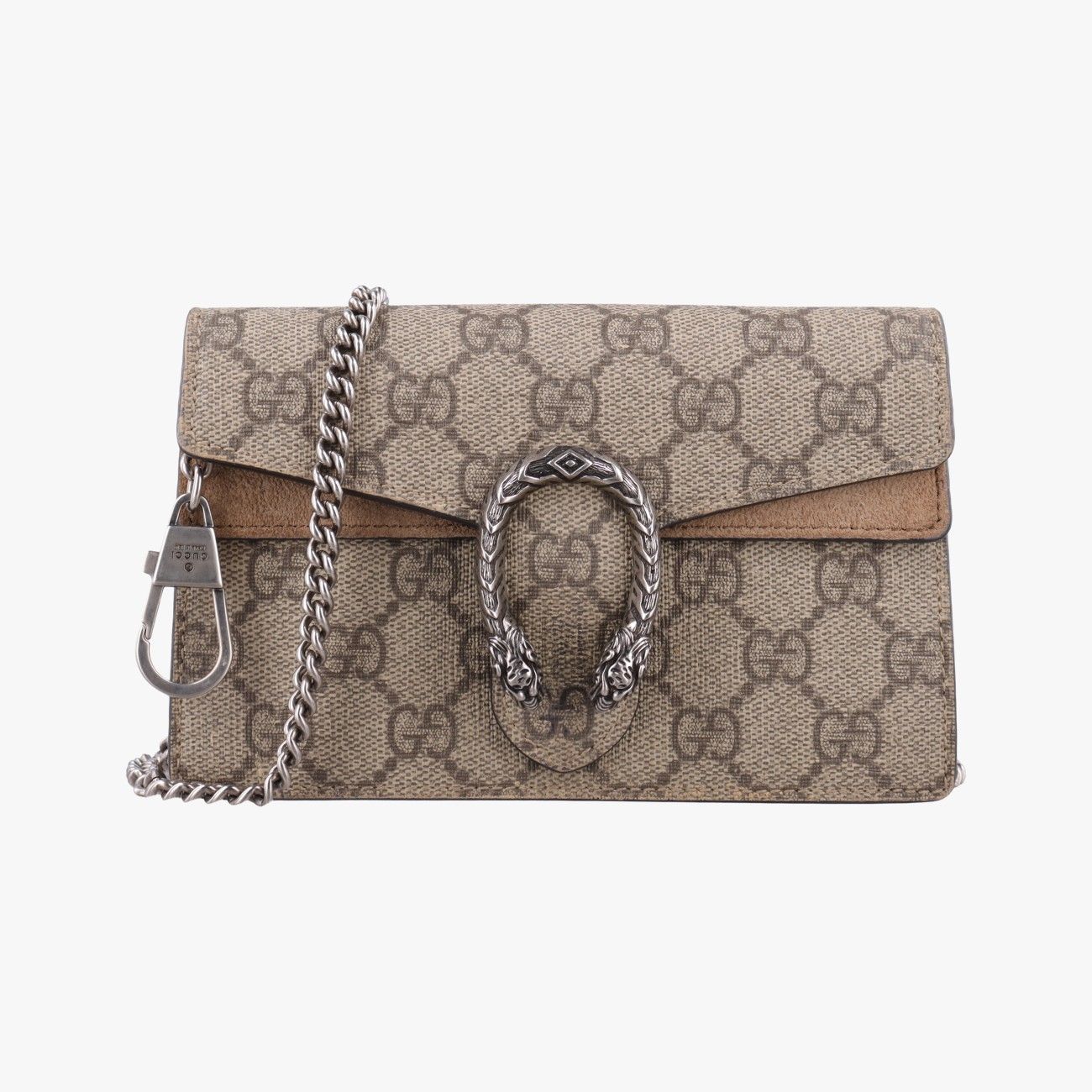 Gucci Dionysus Brown Canvas Suede Shoulder Bag