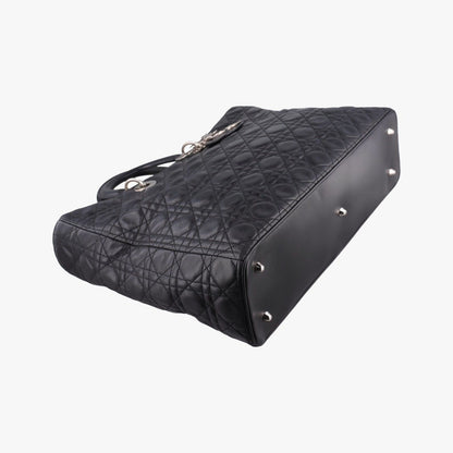 Dior Lady Black Lambskin Handbag — view 5