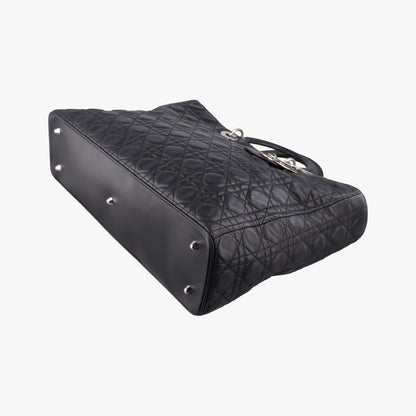 Dior Lady Black Lambskin Handbag — view 4