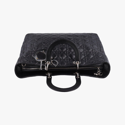 Dior Lady Black Lambskin Handbag — view 8