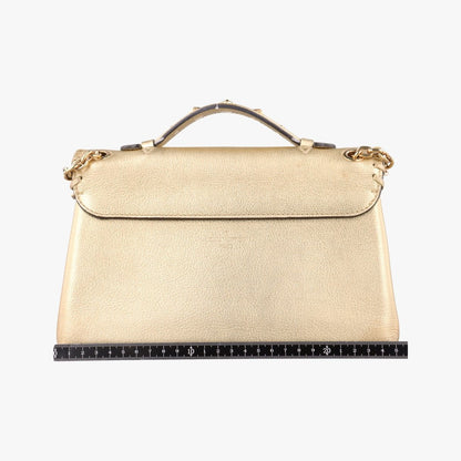 Louis Vuitton Very Chain Gold Leather Necklace — view 2