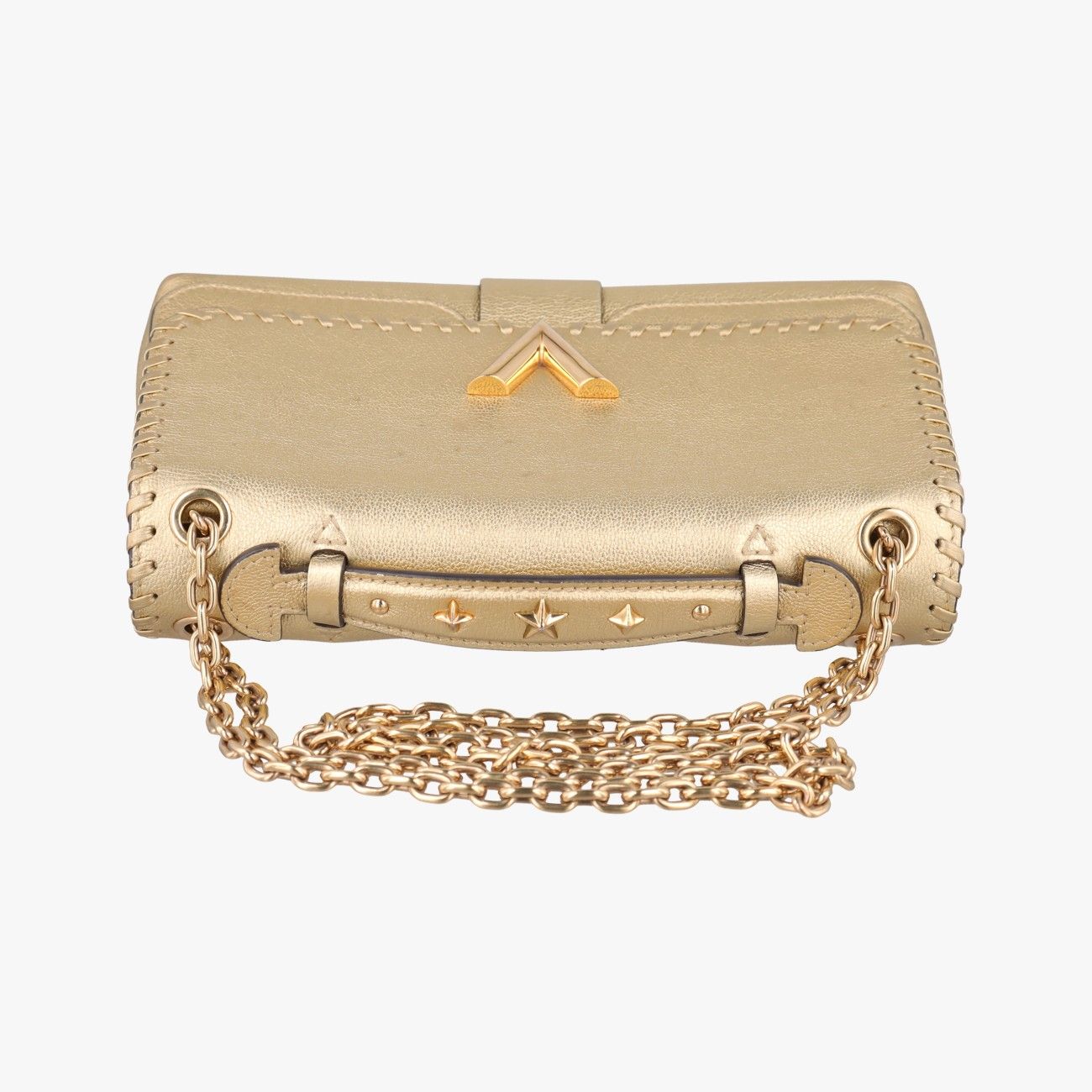 Louis Vuitton Very Chain Gold Leather Necklace — view 8