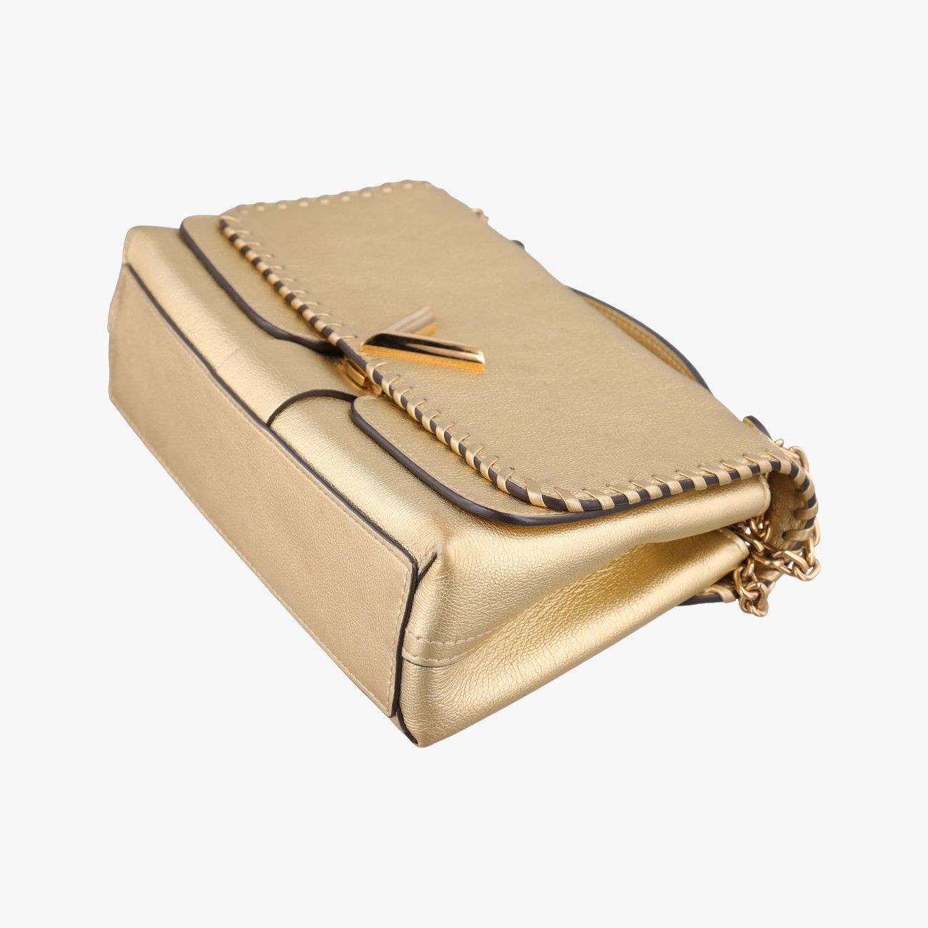 Louis Vuitton Very Chain Gold Leather Necklace — view 4