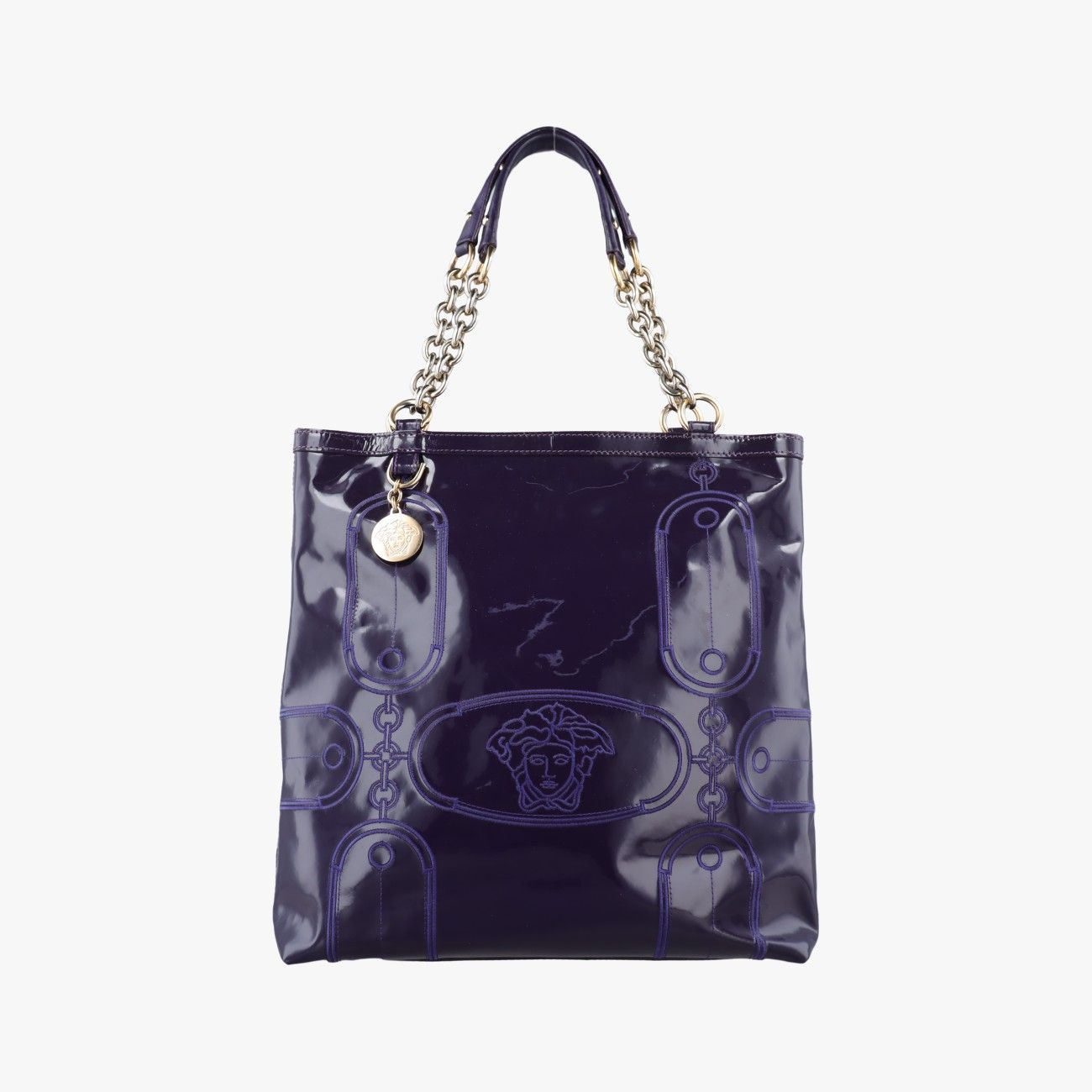 Versace Medusa Purple Patent