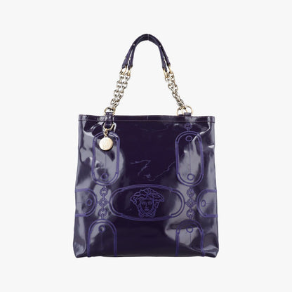 Versace Medusa Purple Patent
