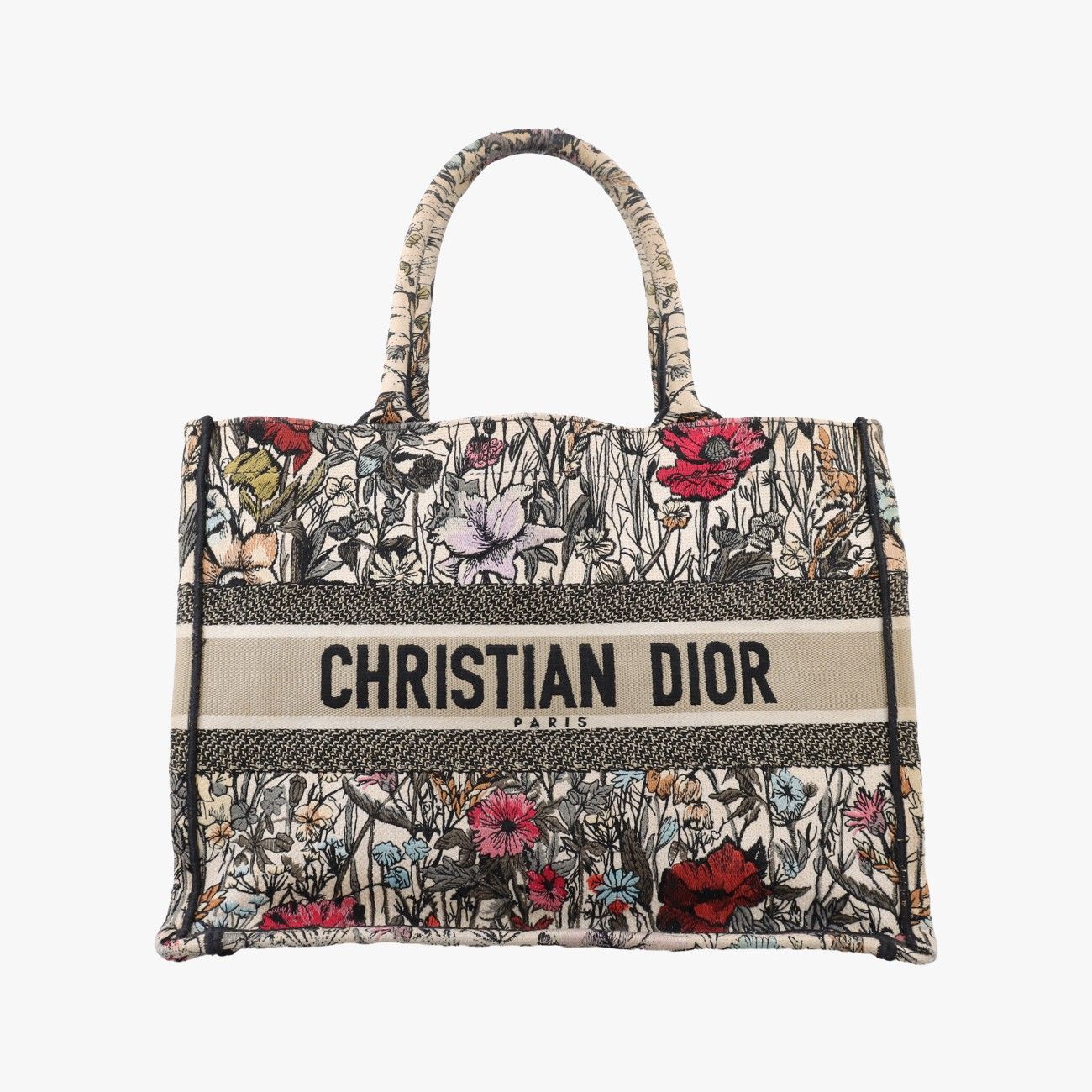 Dior Book Tote Bag Multicolor Jacquard