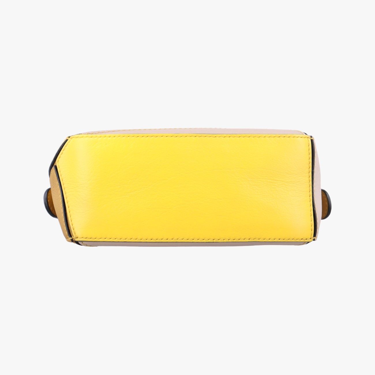 Loewe Puzzle Mini Beige Khaki Yellow Leather 06 Shoulder Bag — view 3
