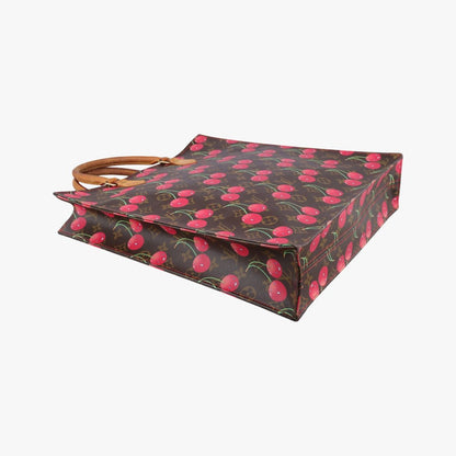 Louis Vuitton Cherry Sac Plat Brown Pattern Monogram Canvas Handbag — view 5