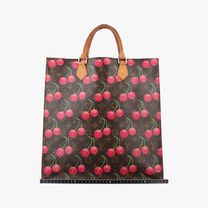 Louis Vuitton Cherry Sac Plat Brown Pattern Monogram Canvas Handbag — view 2