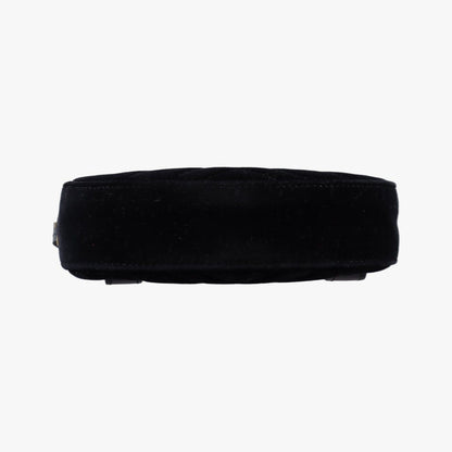 Gucci GG Marmont Black Velour Handbag — view 3