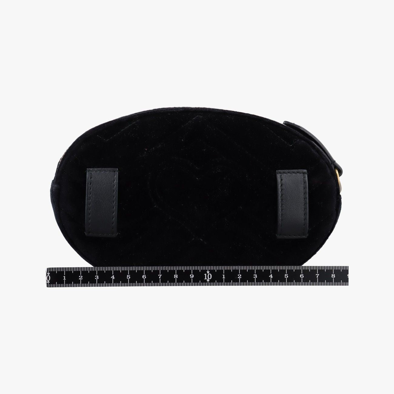 Gucci GG Marmont Black Velour Handbag — view 2