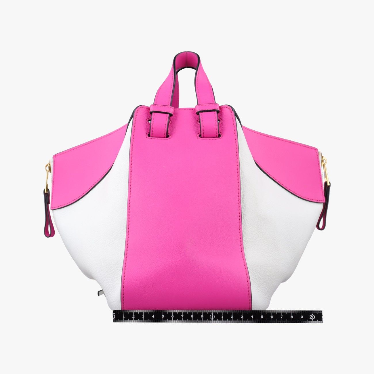 Loewe Hammock Rose Red White Leather 05 Shoulder Bag — view 2