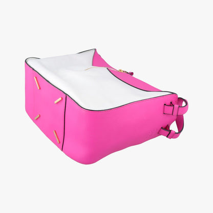 Loewe Hammock Rose Red White Leather 05 Shoulder Bag — view 6