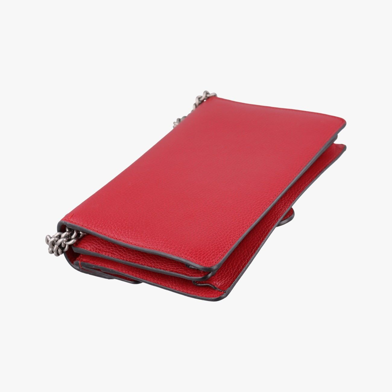 Gucci Dionysus Red Leather Shoulder Bag — view 7