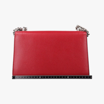 Gucci Dionysus Red Leather Shoulder Bag — view 2