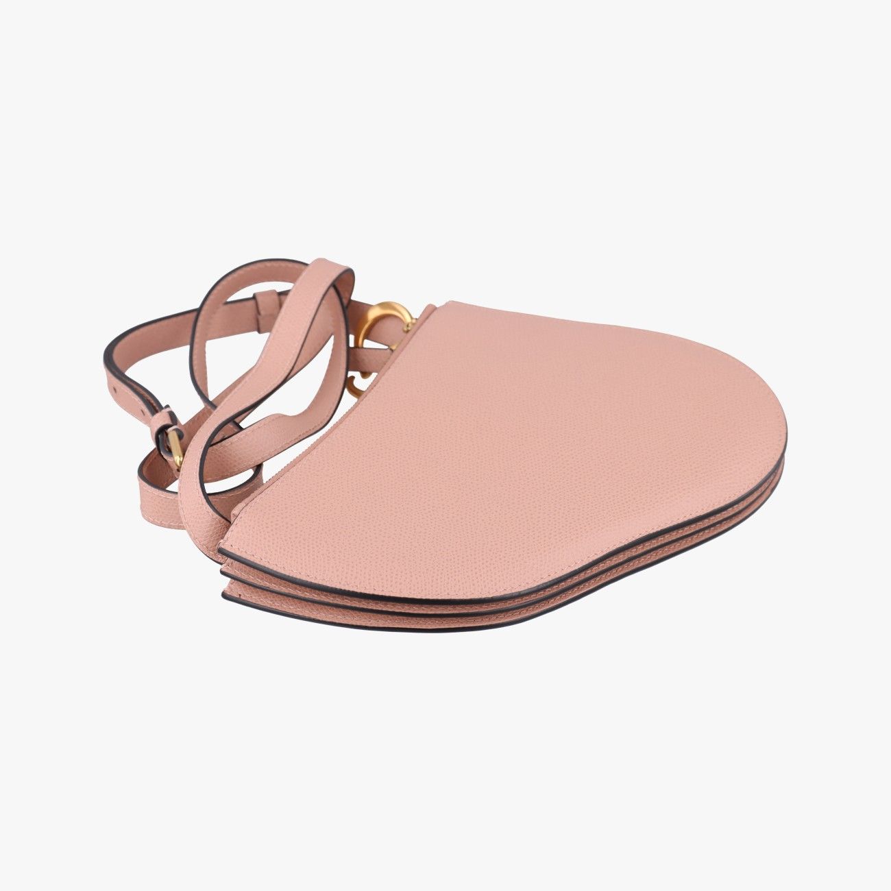 Dior Saddle Pink Leather Shoulder Bag — view 7