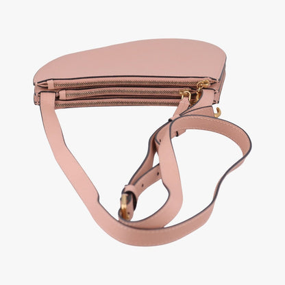 Dior Saddle Pink Leather Shoulder Bag — view 8
