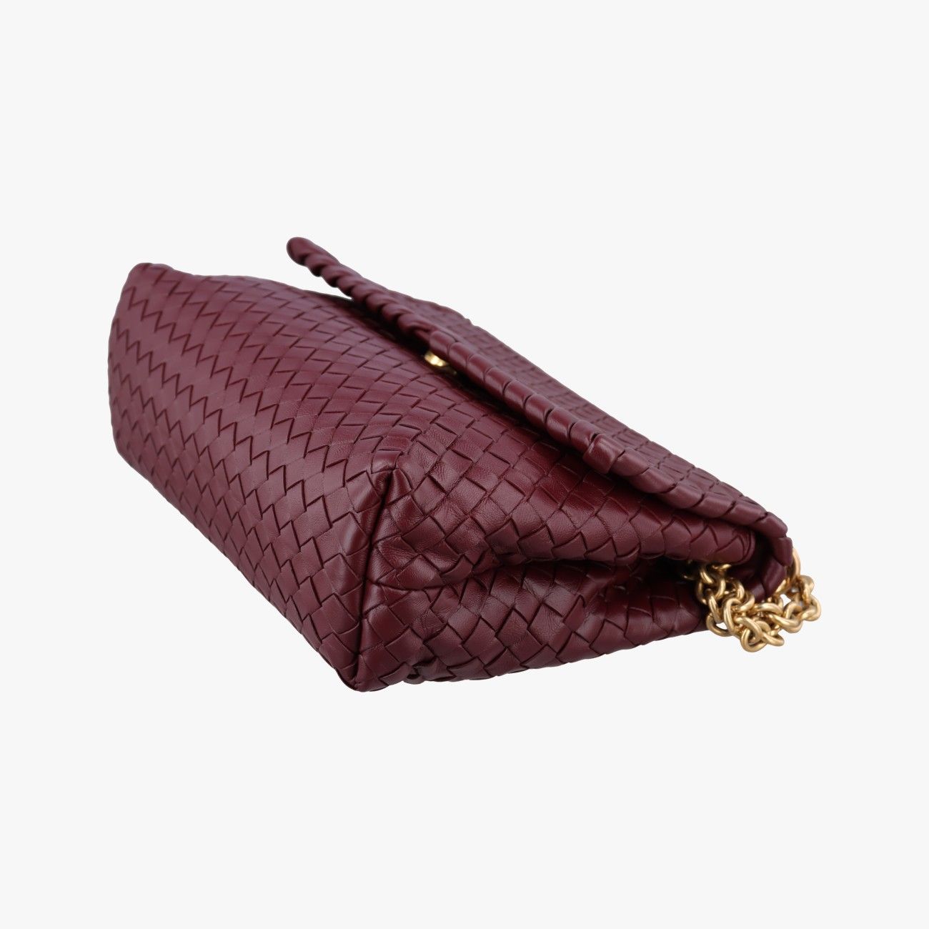 Bottega Veneta Intrecciato Olympia Wine Red Lambskin — view 4