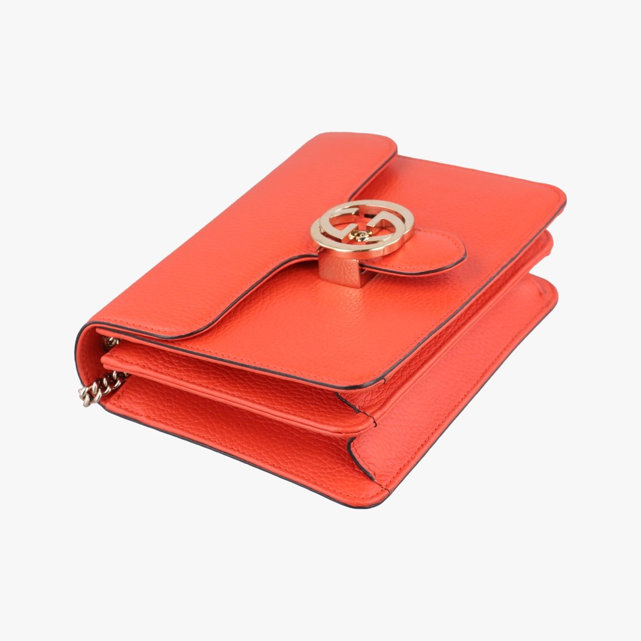 Gucci Interlocking Orange Leather — view 5