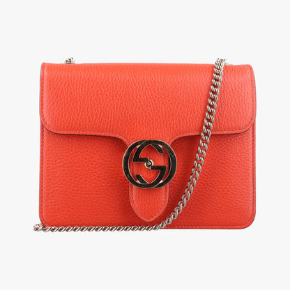 Gucci Interlocking Orange Leather