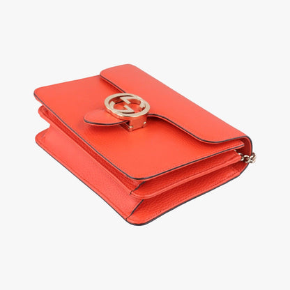 Gucci Interlocking Orange Leather — view 4