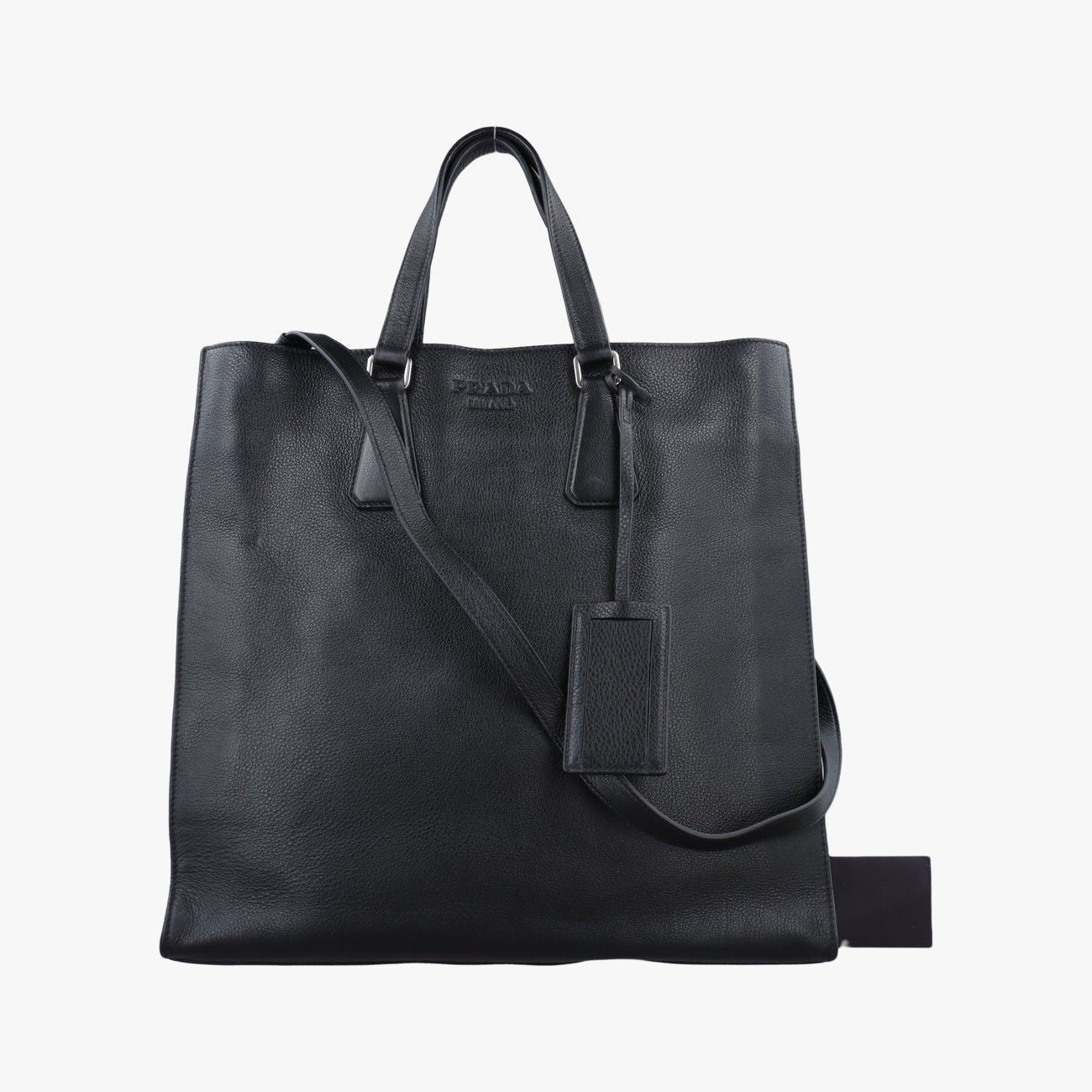 Prada Vitello Phoenix Black Leather
