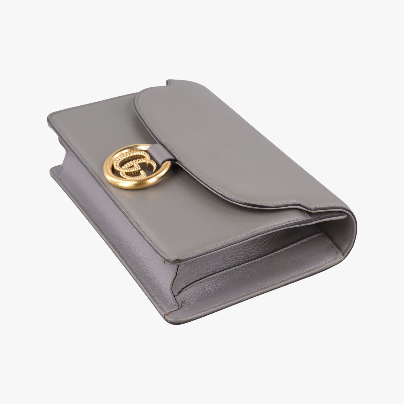 Gucci GG Ring Marmont Gray Leather — view 4