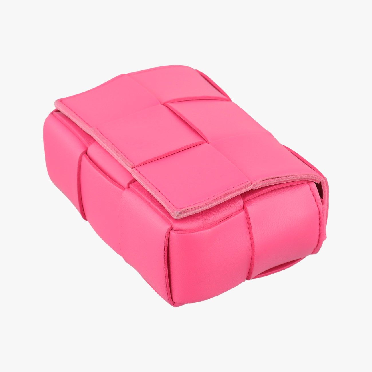 Bottega Veneta Candy Cassette Pink Lambskin Shoulder Bag — view 4