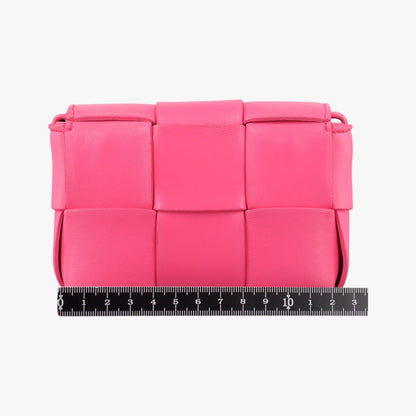 Bottega Veneta Candy Cassette Pink Lambskin Shoulder Bag — view 2
