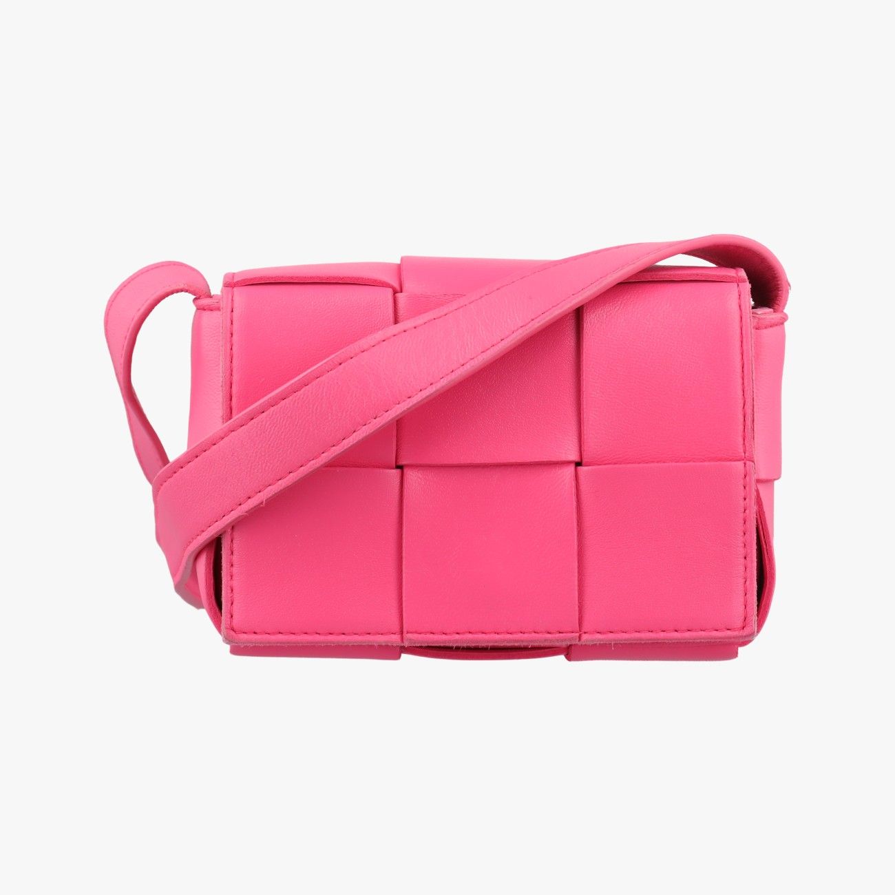 Bottega Veneta Candy Cassette Pink Lambskin Shoulder Bag
