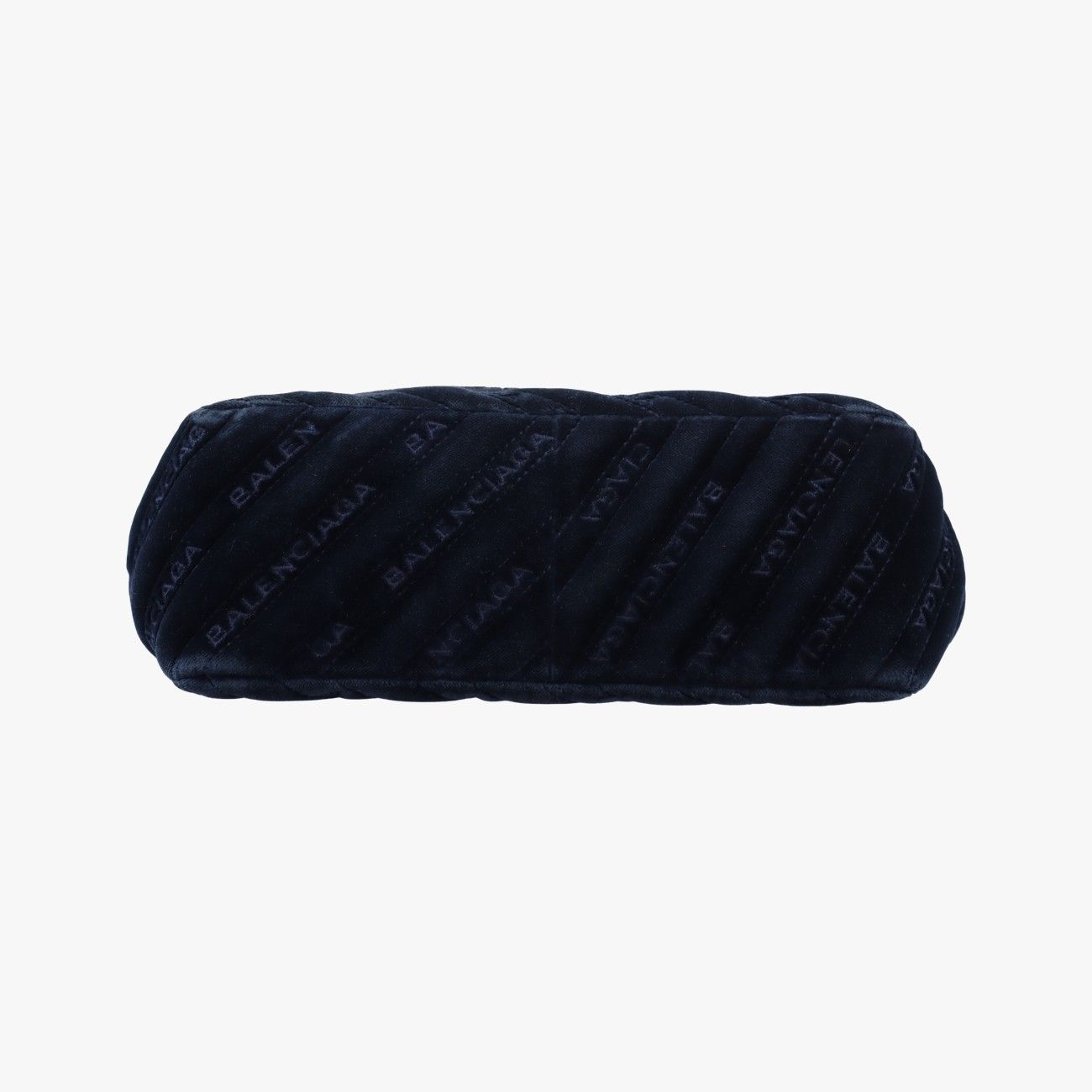 Balenciaga BB Round Navy Velour — view 3