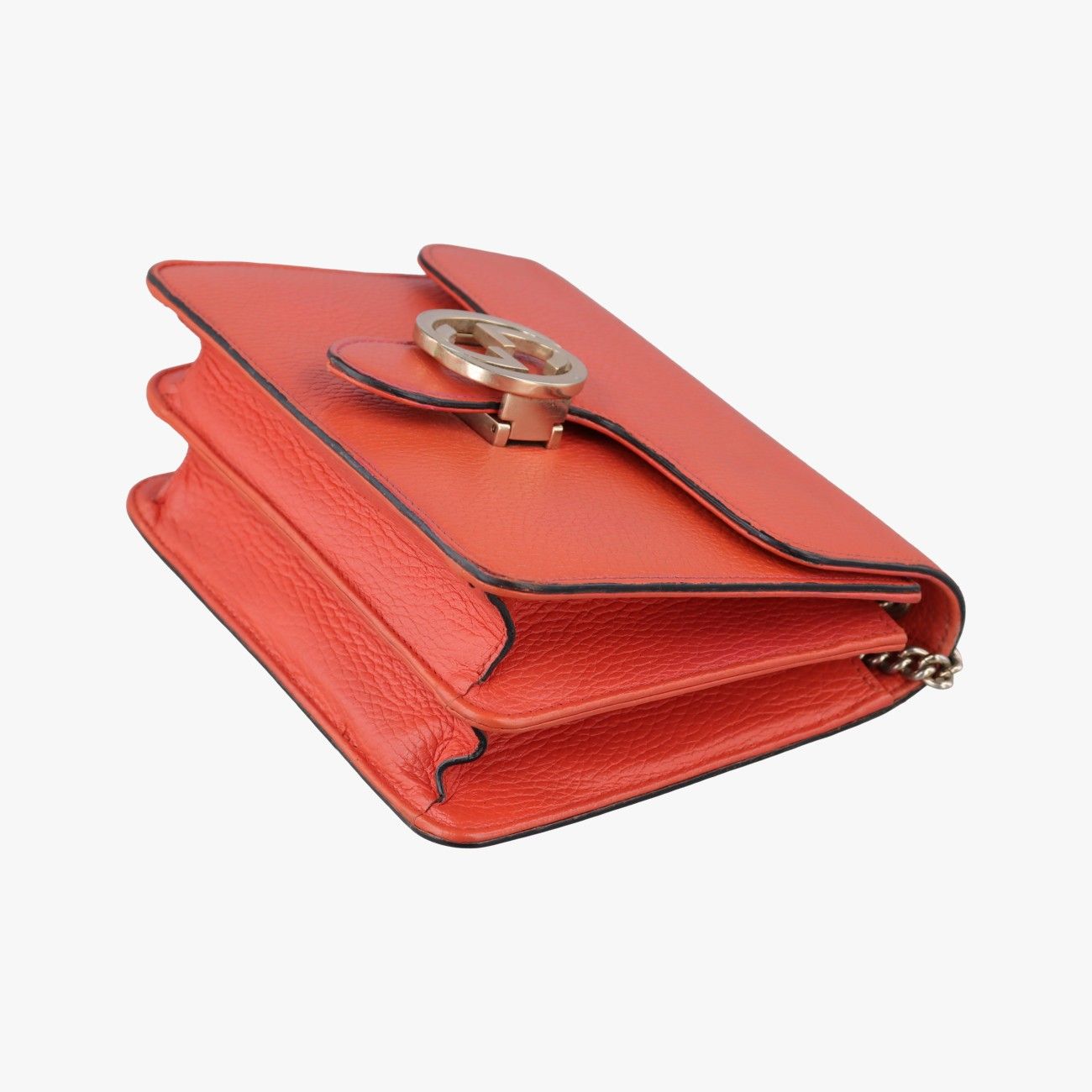 Gucci Interlocking Orange Leather — view 4