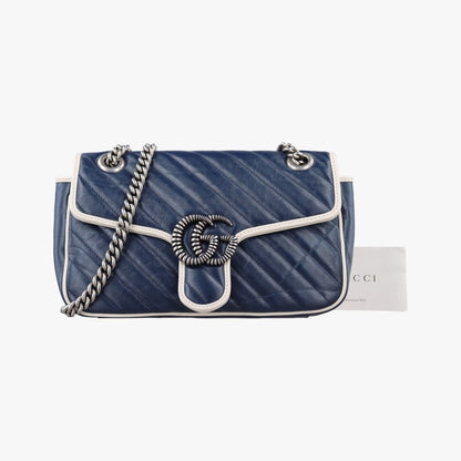Gucci GG Marmont Blue Leather