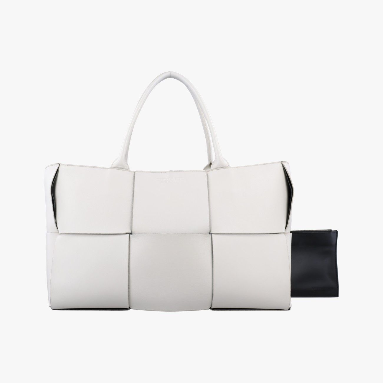 Bottega Veneta the Arco Tote Bag White Lambskin